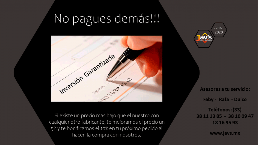 No pagues de más inversion garantizada