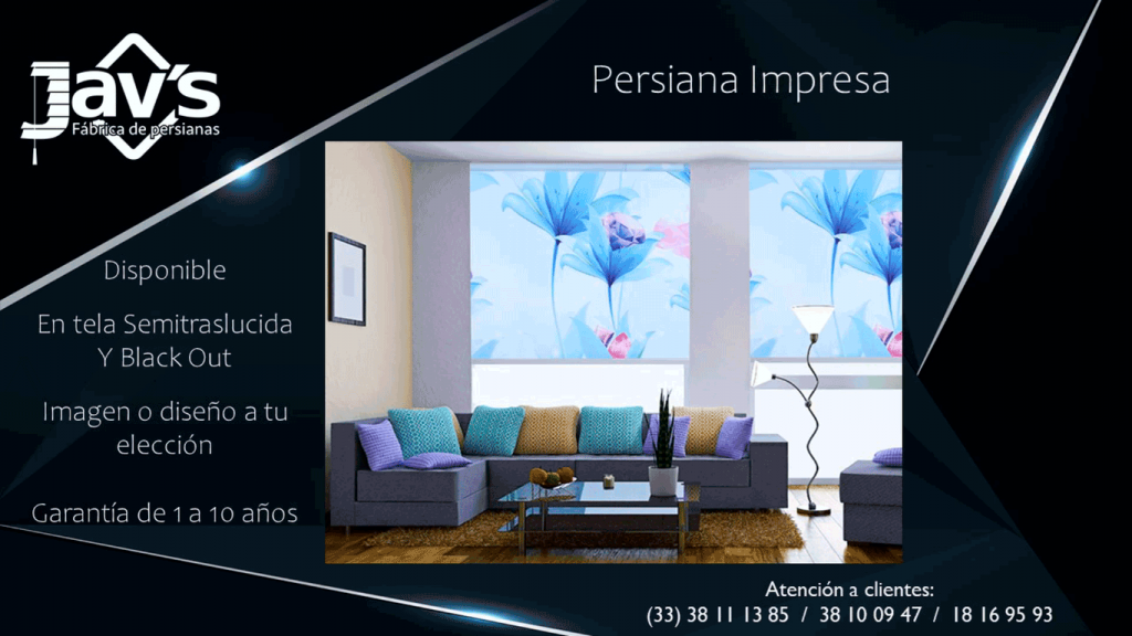 Persiana impresa screen o black out